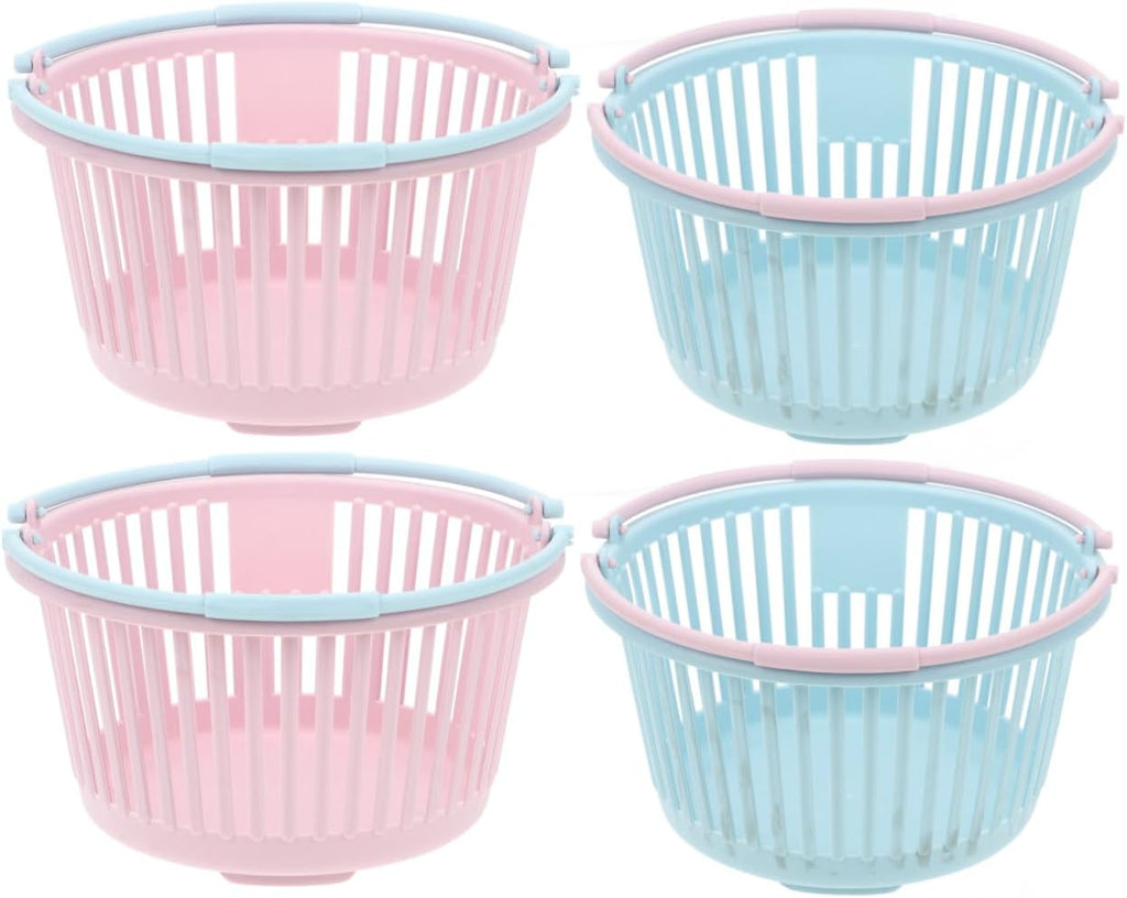 4pcs Portable Fruit Picking Baskets Ergonomic Handle Containers for Collecting Berries Cherries and More Multi-functional Storage Baskets for Kitchen Outdoor Use