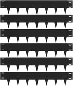 Black Steel Landscape Edging - 6 Pack, 40" L x 10" H Each (20ft Total), Bendable Metal Edging for Yard, Garden, Lawn