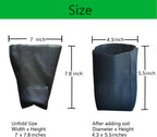 gardtree Plant Nursery Bags 7” x 7.87” 400PCS, Non-Woven Biodegradable Plant Grow Bags Fabric Seedling Starter for Vegetable Flower Fruit Saplings Tree, Home Garden Supply