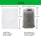 gardtree Plant Nursery Bags 4” x 4.7” 400PCS, Non-Woven Biodegradable Plant Grow Bags Fabric Seedling Starter Pots for Vegetable Flower Fruit Saplings Tree, Home Garden Supply