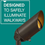 Hinkley Landscape 1536BZ-LL 12v Aluminum Outdoor Spot Light (Bronze) - 4w 2700K MR16 LED Bulb (Included) for Low Voltage Landscape Lighting of Yard, Lawn, Garden, Patio, Trees & House
