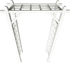 White Modern Aluminum Garden Arbor Arch