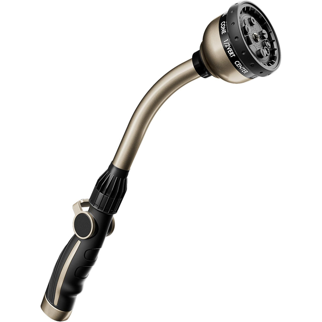 RESTMO Watering Wand Heavy Duty, 15-Inch Long Hose Nozzle Sprayer