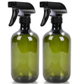 Calvalor Cleaning Spray Bottles for Plants Misters Inside, 2 Pack 16.9 oz Squirt, Water Spray Bottle Mist Sprayer, No Leak Hair Mister Empty Adjustable Nozzle (Green)