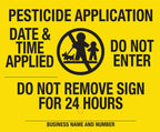 Lawn Treatment Application Stakes & New York Signs (Economy Style Stake / 500 pc. Pack)