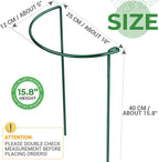 LEOBRO Plant Support Stakes, 4 PCS Plant Stakes, Plant Support, Peony Cages and Supports, Garden Stakes, Plant Stakes for Indoor Outdoor Plants, Hydrangea Support Cage, 10" W x 15.8" H