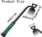 Weed Puller Tool Gardening Hand Weeder Tools,2025 New Weeding Artifact Uprooting Weeding Tool,6 Teethes Manganese Steel Weed Removal Tool, Dual Purpose Manual Weed Pulling Tool for Lawn Garden