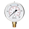 SENCTRL 0-200 Psi Glycerin Liquid Filled Pressure Gauge, 2.5" Dial Size, 1/4" NPT Lower Mount, Stainless Steel Case, for Water Oil Pressure Test in Pipe Pool Pump Sand Filter Air Compressor