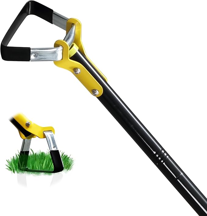 BsBsBest Scuffle Hoe Garden Tool, Stirrup Loop Hoe with 90 Inch Adjustable Long Hand, Great for Weeds in Backyard,Vegetable Garden