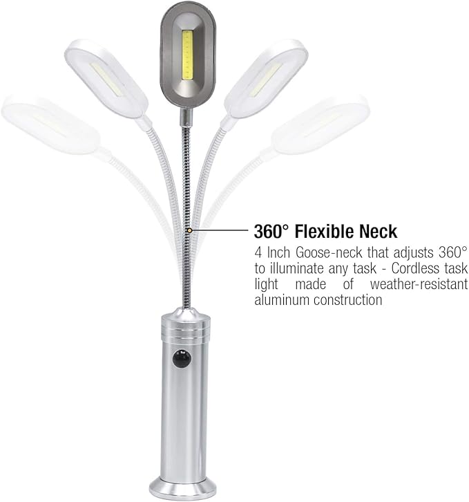 BBQ Grill Lights Magnetic Base Super-Bright LED Lights-360 Degree Flexible Gooseneck, Weather Resistant, Task Lighting Barbecue Grilling, 2 Pack