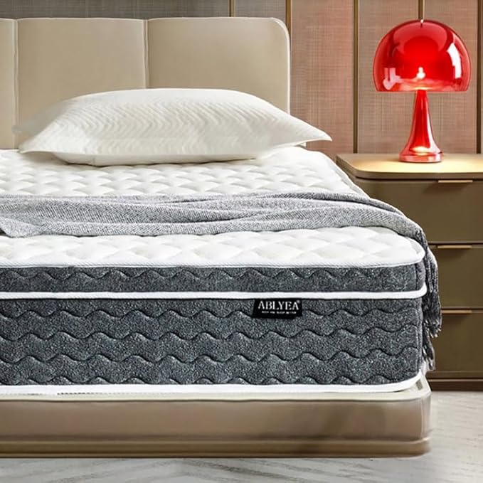 Queen Mattress 12 Inch Hybrid Mattress Queen Size - Memory Foam & Individually Pocket Coils Springs | Pressure Relief | Motion Isolation, Edge Support | CertiPUR-US Certified | Medium Firm