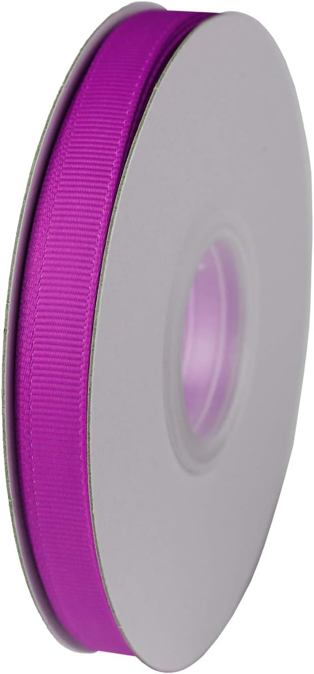 ITIsparkle 3/8" Inch Grosgrain Ribbon 50 Yards-Roll Set for Gift Wrapping Scrap Books Party Favor Hair Braids Baby Shower Decoration Cake Decoration Floral Arrangement Craft Supplies, Purple Ribbon