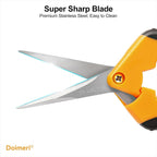 2 Pack Pruning Shears, 6.5” Gardening Scissors with Sharp Stainless Steel Blades and Comfort Grip, Perfect for Fine Pruning, Plants/Bonsai Clipping, Ideal Gift for Plant Lovers