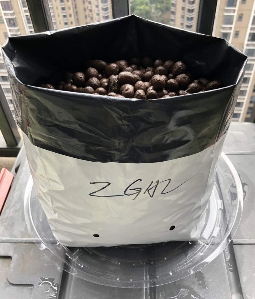HORTIPOTS 2 Gallon Black White Panda Grow Bags (Pack of 50)
