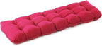IPYNBAP Outdoor Bench Cushion, 59x18x5 Inch, Waterproof Bench Cushion for Outdoor/Indoor Furniture, Tufted Patio Bench Seat Cushion, Fade Resistant Outdoor Cushions for Porch Swing Couch, Burgundy