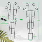 30 Inch Plant Trellis Indoor for Potted Plants 3 Pack Indoor Plant Trellis for Climbing Plants Stackable Houseplant Support Metal Garden Pot for Vine Ivy(30inch Black)