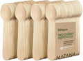 MATANA - 100% Natural Disposable Bamboo Wooden Spoons 6.3" Inch (200 Pack) - Compostable Cutlery, Biodegradable Utensils for Garden Parties & Summer Events