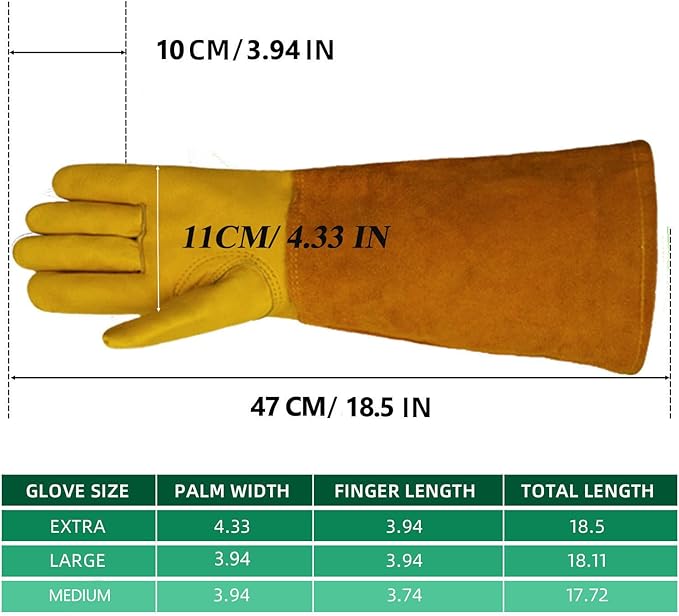 3-in-1 Gloves for Gardening, Farming & Cleaning, Stab-Proof, Anti-Slip, Wear-Resistant, Comfort, Breathable, Durable