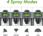 Lawn Sprinkler, 18-Hole Brass Nozzle Oscillating Sprinkler, Garden Tool for Lawns up to 3,600 Square Feet, Jet Cleaning Needle Hidden on the End of the Product, Gray