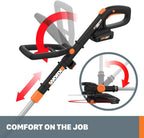Worx GT Revolution 20V 12" String Trimmer Grass Trimmer/Edger/Mini-Mower, WG170.9