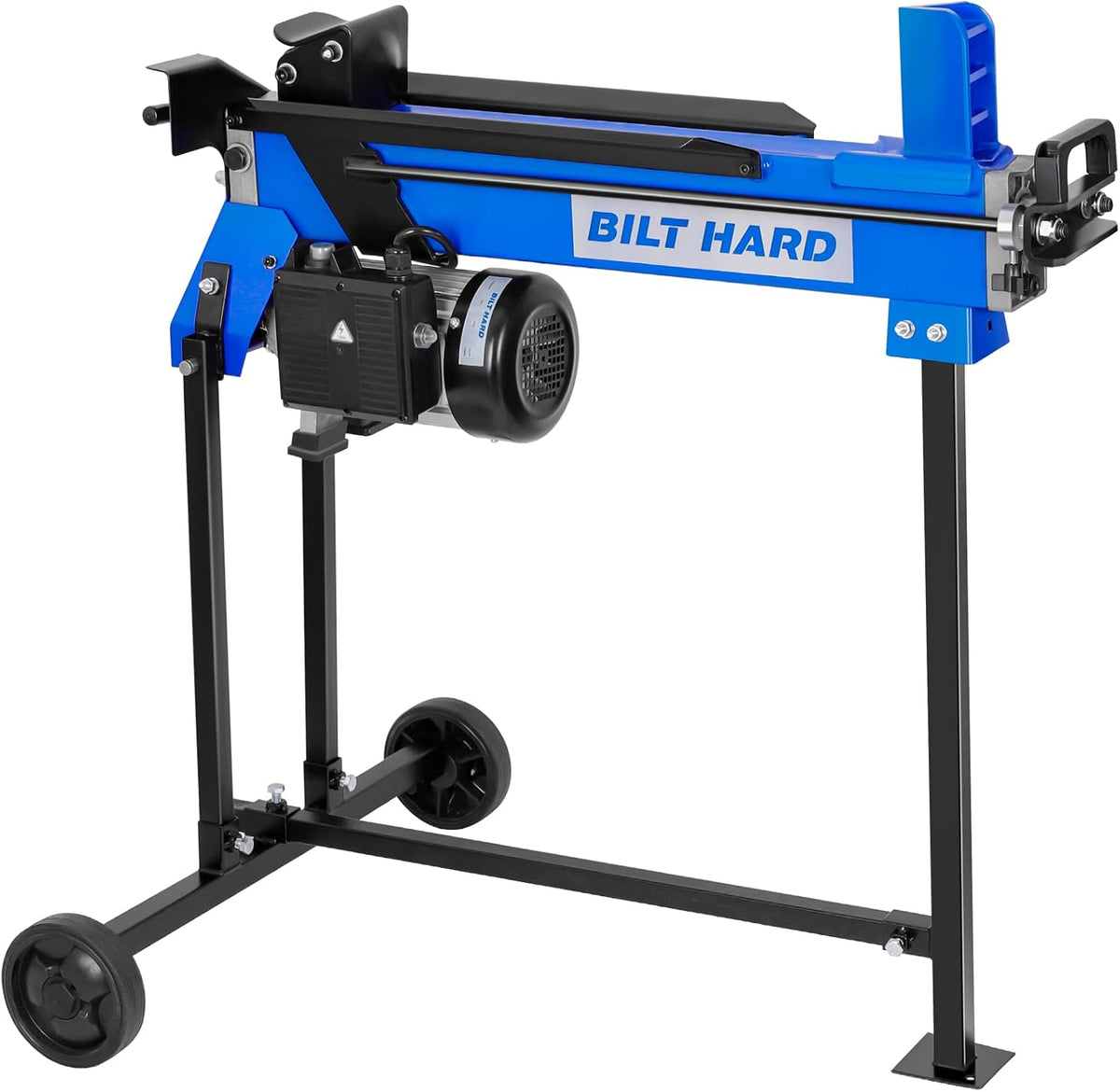 BILT HARD 6.5 Ton Electric Log Splitter with Stand - 15 Amp Motor Wood Splitter with Hydraulic Ram, Electric Firewood Splitting Machine Firewood Processing, Home Heating, and Yard Maintenance