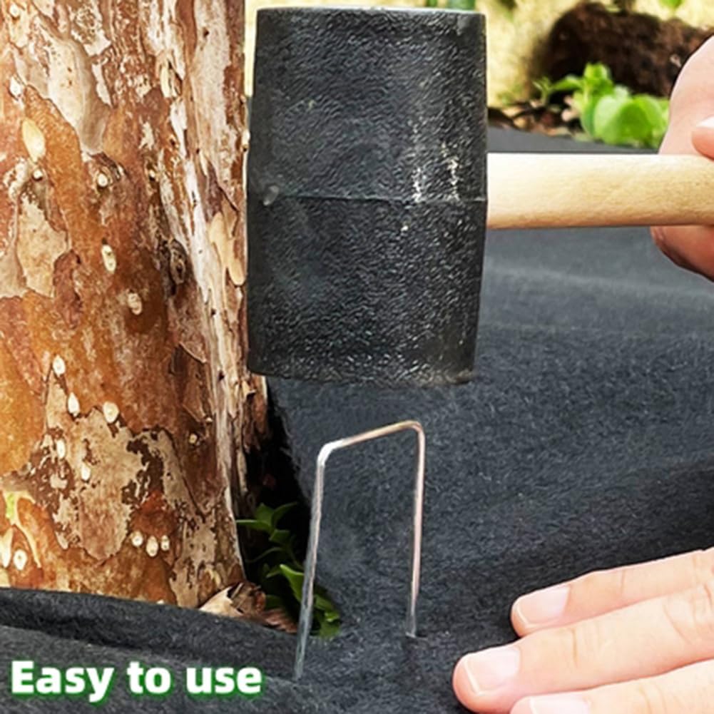 6 Inch 23 Pcs Hot-dip Galvanized U-Shaped Garden Stakes, Landscape Staples, Ground Stakes, for Decoration Weed Barrier Fabric, Irrigation Tubing, Holding Fence, Tarpaulin (22, 6 INCH)
