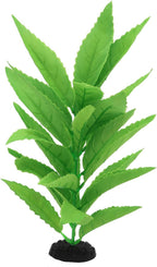 2-Pack 12 Inch Aquarium Silk Aquarium Plants, Artificial Plastic Plant for Small Tank, Goldfish, Fish Hides (Green A, 12 Inch)