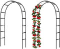 7.9 Ft H x 4.6 Ft W 2 Pack Metal Pergola Arbor,Assemble Freely 3 Sizes,for Various Climbing Plant Wedding Garden Arch