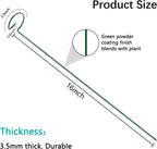 20 Pack 16 Inch Plant Support Stakes, Metal Single stemmed Flower Support Hoops，Garden Plant Stakes Plant Prop for Amaryllis Orchid Lily Rose Peony Tomatoes Gladiolus
