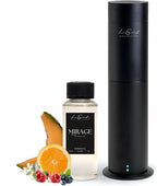 Aroma Scent Diffuser Starter Kit for Up to 1000SQ. FT. Coverage - 120ML Waterless Essential Aroma Scent Oil Included - Luxury Aroma Diffuser Ideal for Home, Office & Hotel (Black, Mirage)