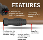 Flexzilla Colors SwivelGrip Garden Hose 5/8 in. x 5 ft., Lightweight All-Weather Water Hose, Durable and Flexible, Leak-Free Connections, Brown Mulch