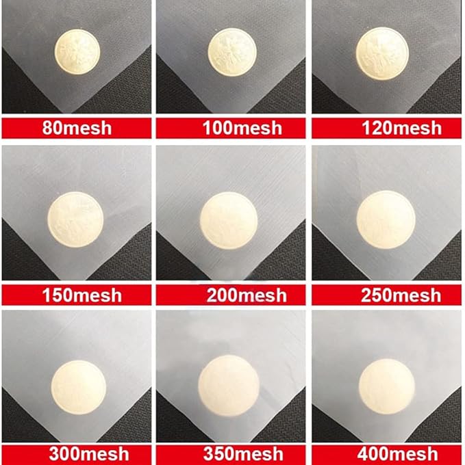 Fine Filter Mesh Nylon Fabric, Recycling Screens for Kitchen Filtration Food Wine 80-500 Mesh(300mesh 48micron,1x1 meter)