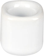 Mega Candles 10 pcs Black White 1/2 Inch Diameter Ceramic Chime Ritual Spell Candle Holders, Great for Casting Chimes, Meditation, Rituals, Spells, Vigil, Witchcraft, Wiccan Supplies