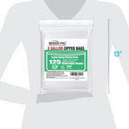 2 Gallon Large Food Storage Freezer Bags, 125 Count | Double Zipper | 13" * 15", Freshness Easy Open Reclosable Clear Plastic Bags