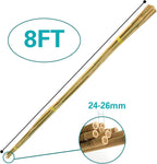 Bamboo Stakes 8 Feet, 96 inch Garden Stakes Multi-Purpose, Bamboo Plant Support Stakes for Tomatos, Beans, Cucumbers, Peppers, Potted Trees, Maintain The Plant Posture, Strengthen and Stem