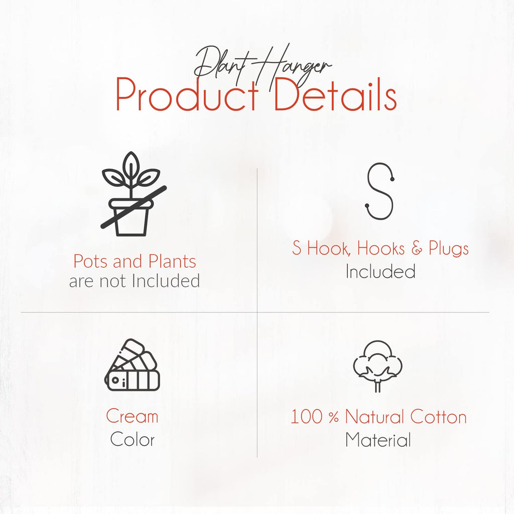 feedee Macrame Plant Hangers Indoor Macrame Hanging Planters for Indoor Plants, 6 Pack Hanging Plant Holders Indoor Hanging, Macromay Plant Hangers for Indoor Plant Hanger, Outdoor Flower Pots Holder
