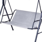Swing Seat Cover Replacement, 600D Thickened Oxford Waterproof Chair Bench Cover Outdoor Cushion for 2/3 Seat Patio Garden Swing Chair (Grey, XL - 56.7x21.7x17.7in)