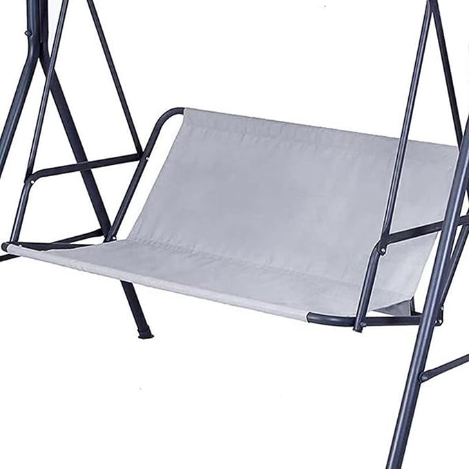 Swing Seat Cover Replacement, 600D Thickened Oxford Waterproof Chair Bench Replacement Cover Outdoor Swing Cushion Cover for 2/3 Seat Patio Garden Swing Chair(Grey, S - 45.3x18.9x18.9in)