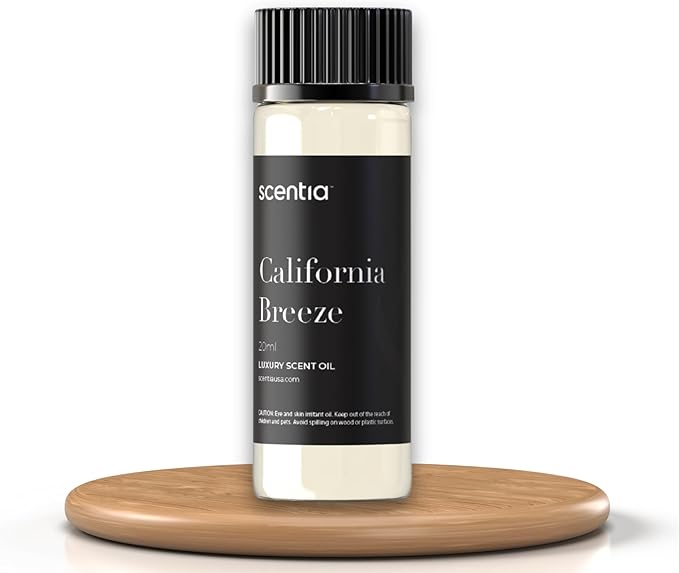 Hotel Diffuser Oil Inspired by The Delano Beach Club Hotel Scent - 20 mL 0.67 fl oz - Essential Oil Blend Orange, Green Tea & Jasmine for Aromatherapy Diffusers - California Breeze