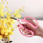 Gardening Scissor Black Sharp Blade Steel Alloy Garden Shears for Cutting Flowers Trimming Plants of Yard Florist Rose Herb Hedge and Fruits Picking