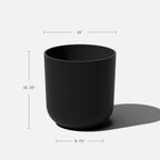 Veradek Mason Series Lima Planter - Round Planter for Indoor or Outdoor Porch/Garden | Made from Plastic-Stone Composite with Drainage Holes | Modern Décor for Succulents, Flowers, Small Plants