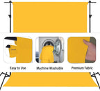 Yellow Photo Backdrop, Photo Booth Portrait Photography Backdrops, Studio Yellow Backdrop for Photoshoot Streaming Video Shooting 5x7ft