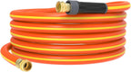 Garden Hose 25ft x 5/8",Short Garden Water Hose Heavy Duty,Flexible,Lightweight Hybrid Hose with Swivel Handle,3/4'' Brass Fittings,Hybrid Rubber Hose for Backyard