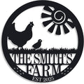 Personalized Chicken Farm Sign, Custom Chicken Coop Signs