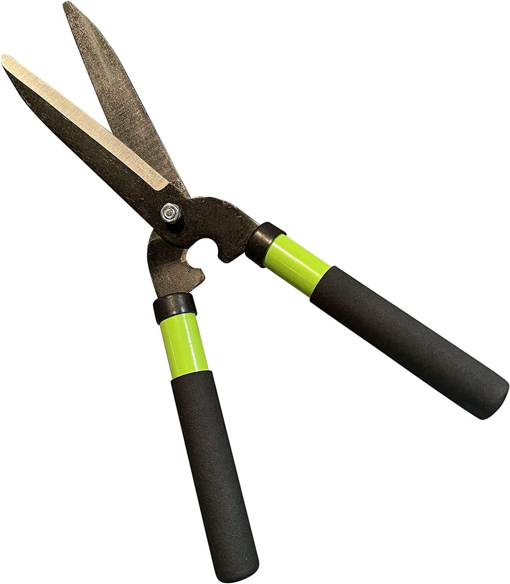 GARDEN GURU Hedge Shears Clippers for Trimming & Shaping Borders, Boxwood, Decorative Shrubs, Bushes, Grass – 15 inch High Carbon Steel Gardening Hedge Clippers & Shears with Comfort Grip Handles (4)