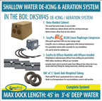 EasyPro DKSW45 Diffused Air De-Icing System for Shallow Water - up to 45' Dock