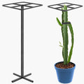Metal Dragon Fruit Trellis，Adjustable Dragon Fruit Plant Trellis for Vertical Gardening and Climbing Plants Trees Cactus Garden Outdoor Indoor Potted Support （Black）