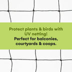 Nylon Mesh Anti Bird Netting [50 X 50] ft - Protect Fruit Trees, Chickens, Gardens & Aviaries