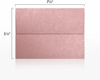 LUXPaper A7 Invitation Envelopes | Peel & Press | 5 1/4" x 7 1/4" | Misty Rose Metallic - Sirio Pearl | 84lb. Text | 500 Qty