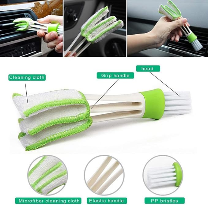 Window Groove Cleaning Brush Set 8pcs Scrubber for Wet and Dry Use, Window Gaps and Slot Cleaning Tools for Home, Kitchen, Bathroom Tracks and Crevices